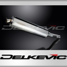 TRIUMPH SPEED TRIPLE 955i 02-04 450mm OVAL STAINLESS BSAU SILENCER EXHAUST KIT