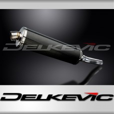 TRIUMPH SPEED TRIPLE 955i 02-04 450mm OVAL CARBON BSAU SILENCER EXHAUST KIT