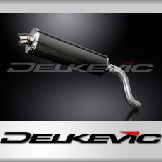 TRIUMPH SPEED TRIPLE 955i 02-04 HI LEVEL 450mm OVAL CARBON BSAU EXHAUST KIT