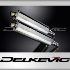 TRIUMPH SPEEDTRIPLE R1050 12-16 450mm OVAL STAINLESS BSAU SILENCER EXHAUST KIT