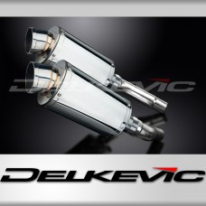 TRIUMPH STREET TRIPLE 675 07-12 225mm OVAL STAINLESS SILENCER EXHAUST KIT