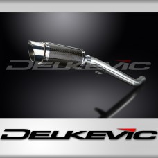 TRIUMPH STREET TRIPLE 675 13-16 200mm ROUND CARBON  SILENCER EXHAUST KIT