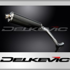 TRIUMPH TIGER 1050 2006-2012 450mm OVAL CARBON BSAU SILENCER EXHAUST KIT