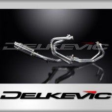 HONDA VFR800Fi 98-01 FULL EXHAUST SYSTEM 200mm CARBON ROUND SILENCER