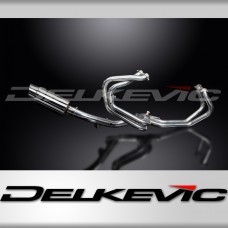 HONDA VFR800Fi 98-01 FULL EXHAUST SYSTEM 200mm STAINLESS ROUND SILENCER