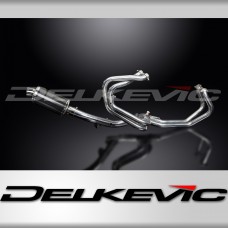 HONDA VFR800Fi 98-01 FULL EXHAUST SYSTEM 225mm CARBON OVAL SILENCER