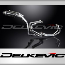 HONDA VFR800 VTEC 2002-13 EXHAUST SYSTEM 225mm CARBON OVAL SILENCERS