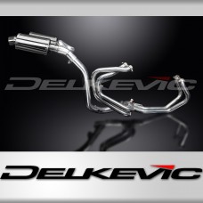 HONDA VFR800 VTEC 2002-13 EXHAUST SYSTEM 225mm STAINLESS OVAL SILENCERS