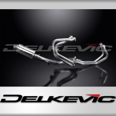 HONDA VFR800Fi 98-01 FULL EXHAUST SYSTEM 225mm STAINLESS OVAL SILENCER