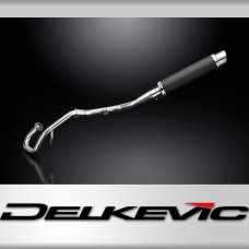 YAMAHA WR125R 2009-2018 FULL EXHAUST SYSTEM 350mm CARBON ROUND BSAU SILENCER