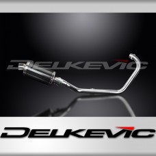 HONDA CB125F 2015-2018 FULL EXHAUST SYSTEM 225mm CARBON OVAL SILENCER