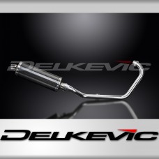 HONDA CB125F 2015-2018 FULL EXHAUST SYSTEM 350mm CARBON OVAL BSAU SILENCER