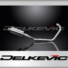 HONDA CB125F 2015-2018 FULL EXHAUST SYSTEM 225mm STAINLESS OVAL SILENCER