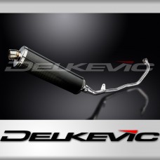 HONDA CBR125R 2011-2018 FULL EXHAUST SYSTEM 450mm CARBON OVAL BSAU SILENCER