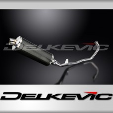 HONDA CBR125R 2011-2018 FULL EXHAUST SYSTEM 350mm CARBON OVAL BSAU SILENCER