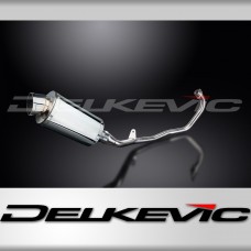 HONDA CBR125R 2011-2018 FULL EXHAUST SYSTEM 225mm STAINLESS OVAL SILENCER