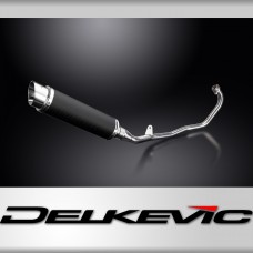 HONDA CBR125R 2011-2018 FULL EXHAUST SYSTEM 350mm CARBON ROUND BSAU SILENCER