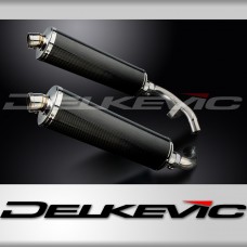 HONDA ST1100 PAN EUROPEAN 1989-2002 450mm OVAL CARBON SILENCER EXHAUST KIT