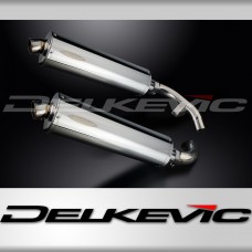 HONDA ST1100 PAN EUROPEAN 1989-2002 450mm OVAL STAINLESS SILENCER EXHAUST KIT