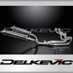 HONDA ST1100 PAN EUROPEAN 1989-2002 EXHAUST SYSTEM 450mm CARBON OVAL SILENCERS 