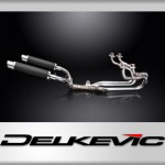 HONDA ST1100 PAN EUROPEAN 1989-2002 EXHAUST SYSTEM 350mm CARBON ROUND SILENCERS