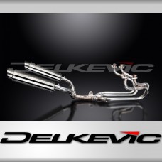 HONDA ST1100 PAN EUROPEAN 89-02 EXHAUST SYSTEM 350mm STAINLESS ROUND SILENCERS
