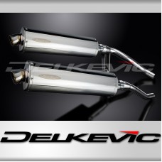 SUZUKI GW250 INAZUMA 2012-2018 450mm OVAL STAINLESS BSAU SILENCER EXHAUST KIT