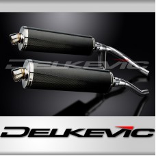 SUZUKI GW250 INAZUMA 2012-2018 450mm OVAL CARBON BSAU SILENCER EXHAUST KIT