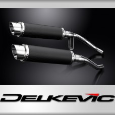 SUZUKI GW250 INAZUMA 12-18 350mm CARBON ROUND BSAU SILENCER EXHAUST KIT 