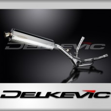 SUZUKI DL650 V-STROM ABS 2012-16 450mm OVAL STAINLESS BSAU SILENCER EXHAUST KIT