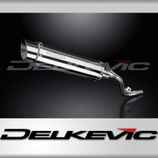 SUZUKI DR125 SM 2005-2014 350mm ROUND STAINLESS BSAU SILENCER EXHAUST KIT