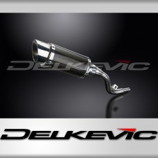 SUZUKI DR125 SM 2005-2014 200mm ROUND CARBON  SILENCER EXHAUST KIT