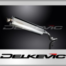 SUZUKI DR125 SM 2005-2014 450mm OVAL STAINLESS BSAU SILENCER EXHAUST KIT