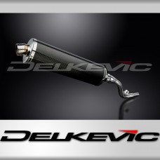 SUZUKI DR125 SM 2005-2014 450mm OVAL CARBON BSAU SILENCER EXHAUST KIT