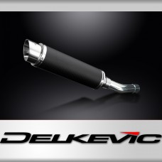 SUZUKI GSF1250 BANDIT 2007-16 350mm ROUND CARBON BSAU SILENCER EXHAUST KIT