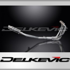 SUZUKI GSF600 BANDIT 95-05 FULL EXHAUST SYSTEM 200mm CARBON ROUND SILENCER