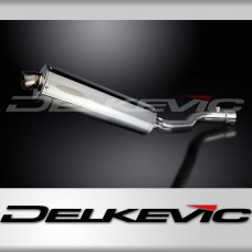 SUZUKI GSXR1000 2007-08 450mm OVAL STAINLESS BSAU SILENCER EXHAUST SYSTEM KIT