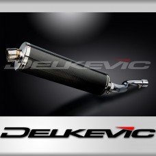 SUZUKI GSXR1000 K9 2009-11 DECAT 450mm OVAL CARBON BSAU SILENCER EXHAUST KIT