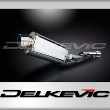 SUZUKI GSXR1000 K9 2009-11 DECAT 225mm OVAL STAINLESS SILENCER EXHAUST KIT