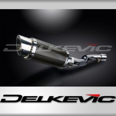 SUZUKI GSXR1000 K9 2009-11 DECAT 200mm ROUND CARBON  SILENCER EXHAUST KIT