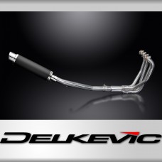 SUZUKI GSF650 BANDIT 05-07 FULL EXHAUST SYSTEM 350mm CARBON ROUND BSAU SILENCER 