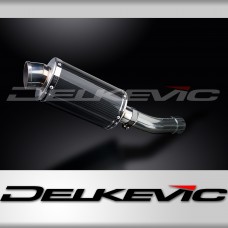 SUZUKI GSF650 BANDIT 2007-2014 225mm OVAL CARBON SILENCER EXHAUST KIT