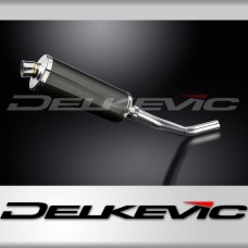 SUZUKI GSXR600 06-07 K6-K7 DECAT 350mm OVAL CARBON BSAU SILENCER EXHAUST KIT