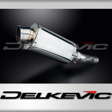 Suzuki GSXR600 GSX-R600 2008-2010 225mm Oval Stainless Exhaust Silencer Can Kit