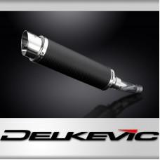 Suzuki GSXR600 GSX-R600 2008-2010 350mm Round Carbon Exhaust Silencer Can Kit