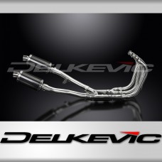 Suzuki GSX1400 2001-2004 Delkevic Full Exhaust 4-2 225mm Oval Carbon Silencers