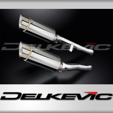 Suzuki GSX1400 2001-2004 Delkevic 200mm Round Stainless Exhaust Silencer Can Kit
