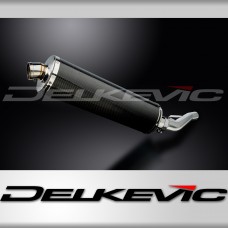 Suzuki GSX1400 2005-2009 Delkevic 450mm Oval Carbon Exhaust Silencer Can Kit
