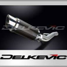 Suzuki GSX1400 2005-2009 Delkevic 200mm Round Carbon Exhaust Silencer Can Kit