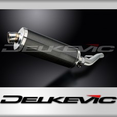 Suzuki GSX1400 2005-2009 Delkevic 350mm Oval Carbon Exhaust Silencer Can Kit